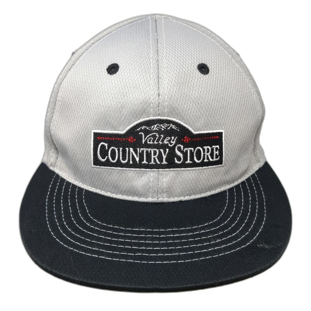 Valley Country Store Mountain Logo Gray XL Baseball Cap Fitted Polyester hat